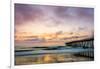 A Beautiful Cloudy Sunrise Captured at the Virginia Beach Fishing Pier-Scottymanphoto-Framed Photographic Print