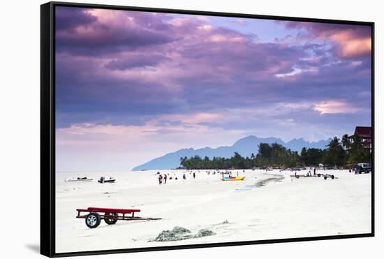 A Beautiful Day at Cenang Beach on Langkawi, Malaysia-Micah Wright-Framed Stretched Canvas