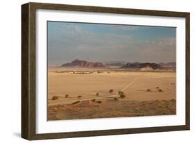 A Beautiful Landscape in Namib-Naukluft National Park, Taken from the Top of Elim Dune-Alex Saberi-Framed Photographic Print