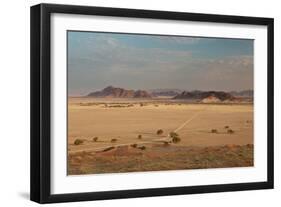 A Beautiful Landscape in Namib-Naukluft National Park, Taken from the Top of Elim Dune-Alex Saberi-Framed Photographic Print