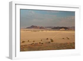 A Beautiful Landscape in Namib-Naukluft National Park, Taken from the Top of Elim Dune-Alex Saberi-Framed Photographic Print