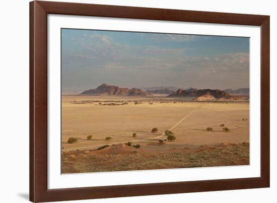 A Beautiful Landscape in Namib-Naukluft National Park, Taken from the Top of Elim Dune-Alex Saberi-Framed Photographic Print