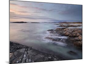 A Beautiful Moody Sunset over the Beach at Sanna Bay, Argyll and Bute, Scotland, United Kingdom, Eu-Jon Gibbs-Mounted Photographic Print