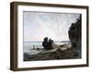 A Beautiful Morning at the Coast of Brittany, 1882-Emmanuel Lansyer-Framed Giclee Print