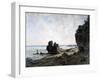 A Beautiful Morning at the Coast of Brittany, 1882-Emmanuel Lansyer-Framed Giclee Print