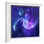 A Beautiful Nebula And a Ringed Planet-Stocktrek Images-Framed Photographic Print