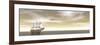 A Beautiful Old Merchant Ship Sailing in the Ocean-null-Framed Premium Giclee Print