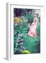 A Beautiful Princess with Long Blond Hair Wanders Through a Garden of Pretty Flowers-Winter Wolf-Framed Photographic Print