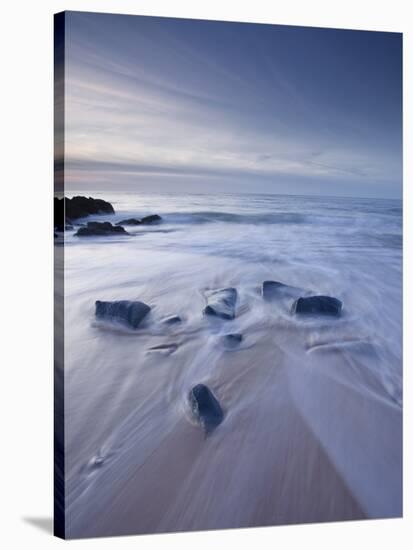 A Beautiful Sandy Beach Near Cap Frehel, Cote D'Emeraude (Emerald Coast), Brittany, France, Europe-Julian Elliott-Stretched Canvas