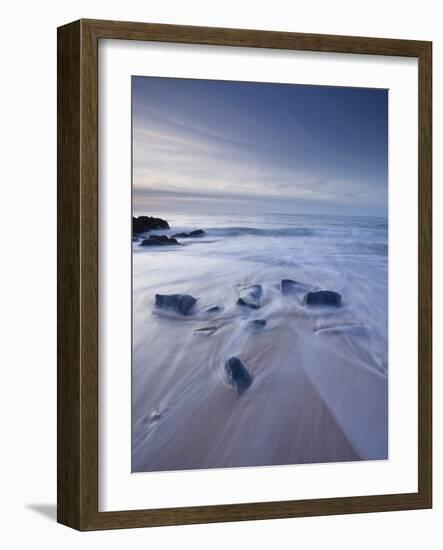 A Beautiful Sandy Beach Near Cap Frehel, Cote D'Emeraude (Emerald Coast), Brittany, France, Europe-Julian Elliott-Framed Photographic Print