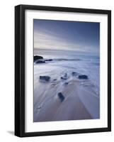 A Beautiful Sandy Beach Near Cap Frehel, Cote D'Emeraude (Emerald Coast), Brittany, France, Europe-Julian Elliott-Framed Photographic Print