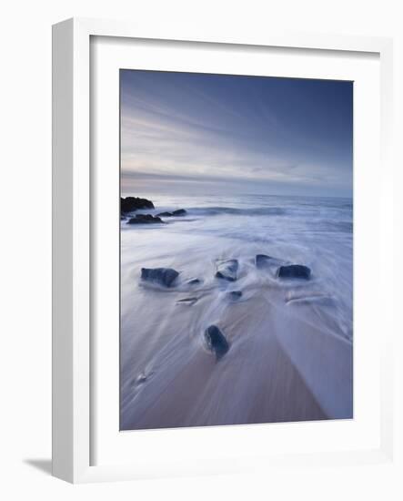 A Beautiful Sandy Beach Near Cap Frehel, Cote D'Emeraude (Emerald Coast), Brittany, France, Europe-Julian Elliott-Framed Photographic Print