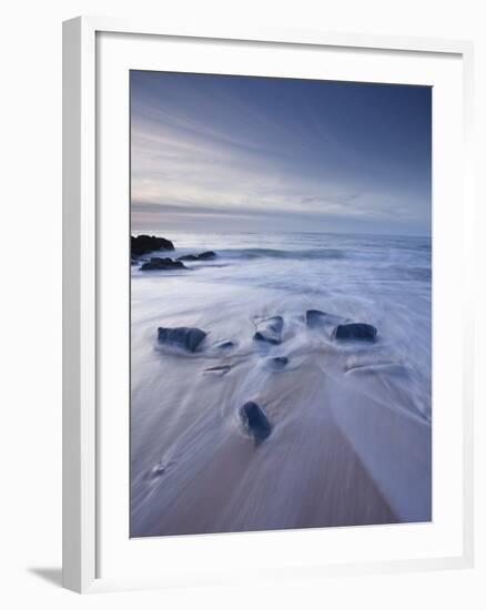 A Beautiful Sandy Beach Near Cap Frehel, Cote D'Emeraude (Emerald Coast), Brittany, France, Europe-Julian Elliott-Framed Photographic Print