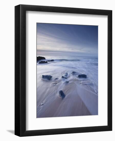 A Beautiful Sandy Beach Near Cap Frehel, Cote D'Emeraude (Emerald Coast), Brittany, France, Europe-Julian Elliott-Framed Premium Photographic Print