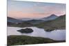 A Beautiful Sky Glows Above Llyn Dywarchen, Snowdonia, at Sunrise-John Greenwood-Mounted Photographic Print