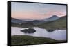 A Beautiful Sky Glows Above Llyn Dywarchen, Snowdonia, at Sunrise-John Greenwood-Framed Stretched Canvas