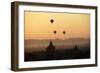 A Beautiful Sunrise over the Buddhist Temples in Bagan-Boaz Rottem-Framed Photographic Print