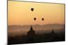 A Beautiful Sunrise over the Buddhist Temples in Bagan-Boaz Rottem-Mounted Photographic Print