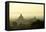 A Beautiful Sunrise over the Buddhist Temples in Bagan-Boaz Rottem-Framed Stretched Canvas