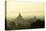 A Beautiful Sunrise over the Buddhist Temples in Bagan-Boaz Rottem-Stretched Canvas