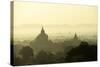 A Beautiful Sunrise over the Buddhist Temples in Bagan-Boaz Rottem-Stretched Canvas