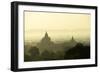 A Beautiful Sunrise over the Buddhist Temples in Bagan-Boaz Rottem-Framed Photographic Print