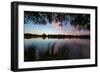 A Beautiful Sunset over Pen Ponds in Richmond Park-Alex Saberi-Framed Photographic Print