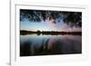 A Beautiful Sunset over Pen Ponds in Richmond Park-Alex Saberi-Framed Photographic Print