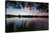 A Beautiful Sunset over Pen Ponds in Richmond Park-Alex Saberi-Stretched Canvas