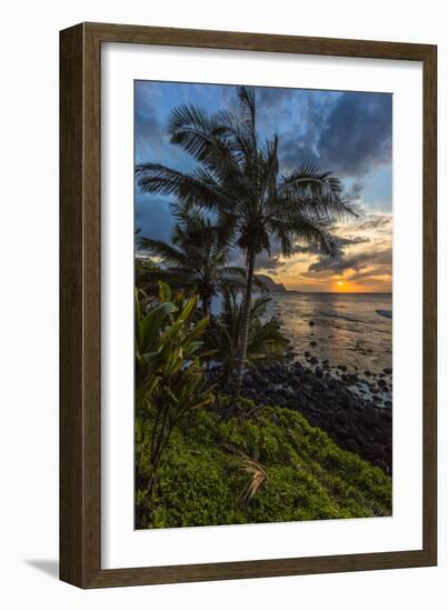 A Beautiful Sunset Princeville, Hi-Andrew Shoemaker-Framed Photographic Print