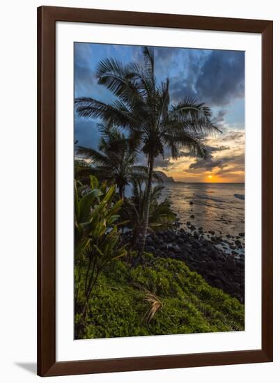 A Beautiful Sunset Princeville, Hi-Andrew Shoemaker-Framed Photographic Print