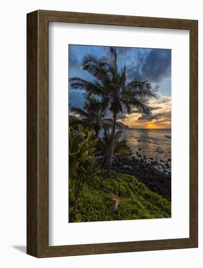 A Beautiful Sunset Princeville, Hi-Andrew Shoemaker-Framed Photographic Print