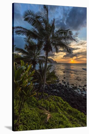 A Beautiful Sunset Princeville, Hi-Andrew Shoemaker-Stretched Canvas