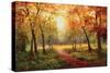 A Beautiful Walk in the Fall-Weber-Stretched Canvas