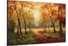 A Beautiful Walk in the Fall-Weber-Stretched Canvas