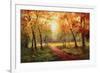 A Beautiful Walk in the Fall-Weber-Framed Premium Giclee Print