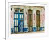 A beautifully aged colourful building in Havana, Cuba-Chris Mouyiaris-Framed Photographic Print