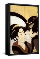 A Beauty before the Mirror, C1793-Kitagawa Utamaro-Framed Stretched Canvas