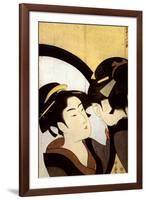 A Beauty before the Mirror, C1793-Kitagawa Utamaro-Framed Giclee Print