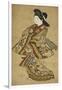 A Beauty Walking, 17th Century-Sigimura Jihei-Framed Giclee Print