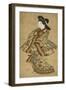 A Beauty Walking, 17th Century-Sigimura Jihei-Framed Giclee Print