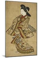 A Beauty Walking, 17th Century-Sigimura Jihei-Mounted Giclee Print