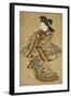 A Beauty Walking, 17th Century-Sigimura Jihei-Framed Giclee Print