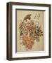 A Beauty Wearing Festival Garb with Two Buckets of Flowers Suspended from a Yoke-Okumura Masanobu-Framed Giclee Print