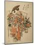 A Beauty Wearing Festival Garb with Two Buckets of Flowers Suspended from a Yoke-Okumura Masanobu-Mounted Giclee Print