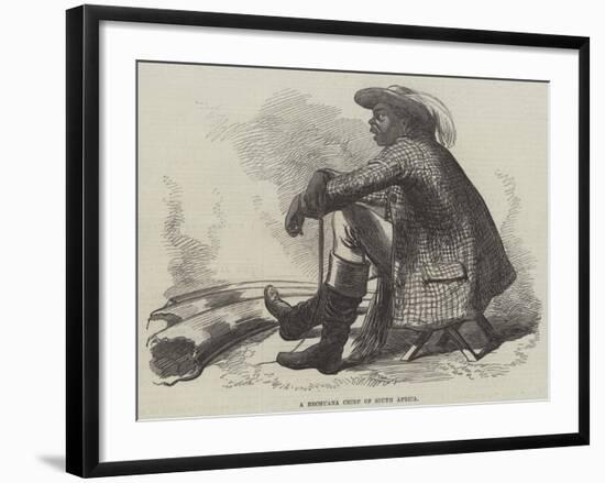 A Bechuana Chief of South Africa-null-Framed Giclee Print