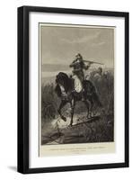 A Bedouin Arab of Moab Retreating over the Jordan, a Parting Shot-Richard Beavis-Framed Giclee Print