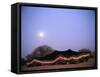 A Bedouin tent at night-Werner Forman-Framed Stretched Canvas