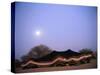 A Bedouin tent at night-Werner Forman-Stretched Canvas