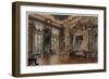 A Bedroom in the Tzar's Palace at Tsarskoe-Selo, St. Petersburg, 1870-Luigi Premazzi-Framed Giclee Print